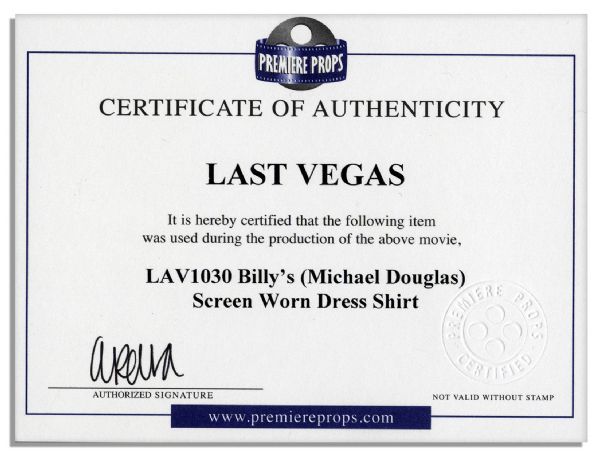 Michael Douglas Screen-Worn Dress Shirt From ''Last Vegas''