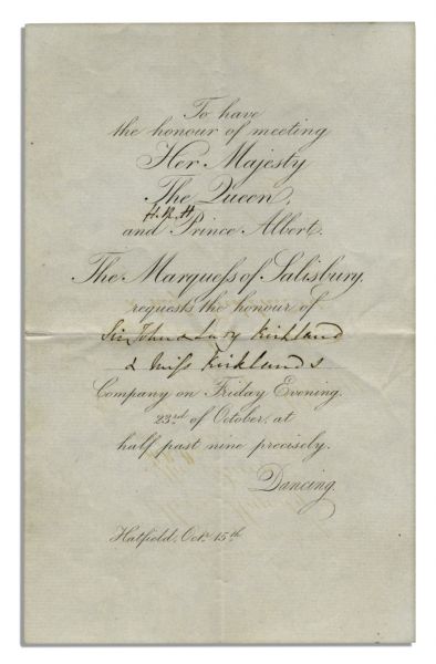 Queen Victoria & Prince Albert Invitation