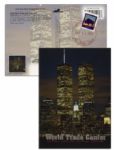 World Trade Center Postcard, Postmarked 9/11/01