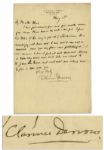 Clarence Darrow Autograph Letter Signed Regarding Prohibition -- ...the way to get rid of Volsteadism...