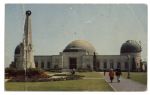 Sal Mineo Autograph Letter Signed on a Postcard Sent Less Than One Week After the Premiere of ''Rebel Without a Cause'' -- Postcard Depicts the Famous Griffith Observatory From ''Rebel''