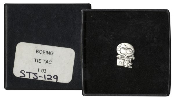 Silver Snoopy Award Pin Flown Aboard the STS-129 Space Shuttle & to the International Space Station -- Pin Awarded to NASA Employees in Recognition for Excellence