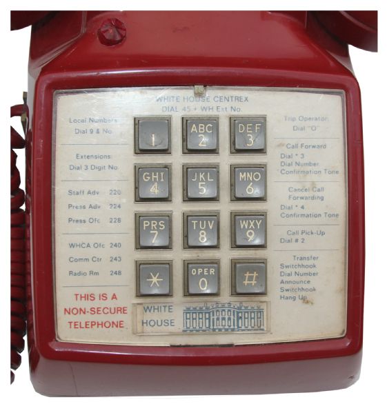 Red Telephone From the White House -- Used For Making Non-Secure Calls