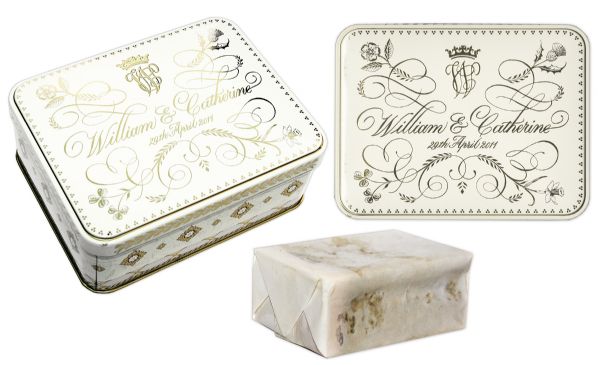 Prince William & Princess Kate Wedding Cake Slice -- Housed in Beautiful Commemorative Tin