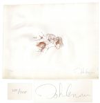 John Lennon Signed Bag One Print -- Number 150 Out of 300 -- With COA From Roger Epperson