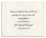 1960 Birth Announcement of John F. Kennedy Jr.