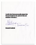Maxwell Caulfield Revell ''Grease 2'' Model Car Kit Signed -- '57 Chevy Has COA Signed by Caulfield