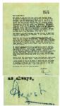 August Derleth Letter Signed -- ...The task which looms most disturbingly is my novel, STILL IS THE SUMMER NIGHT... -- 1932