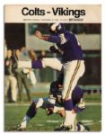 Collection of 10 Baltimore Colts Programs From the 1968 Season