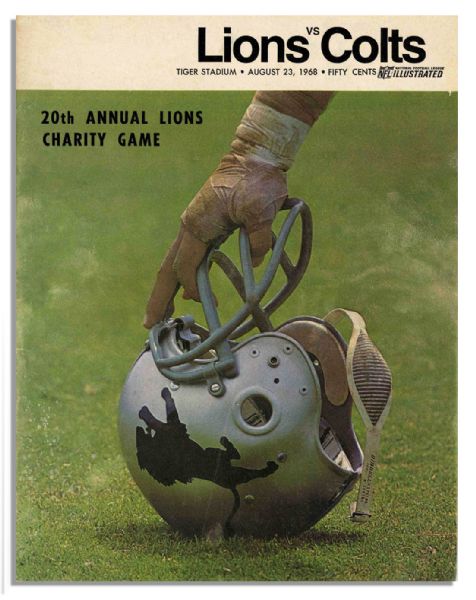 Collection of 10 Baltimore Colts Programs From the 1968 Season