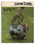 Collection of 10 Baltimore Colts Programs From the 1968 Season