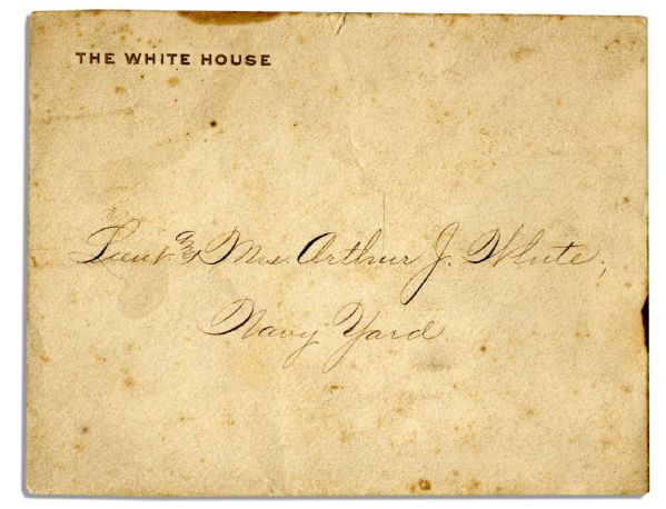 Taft Presidential Invitation to a Musical Performance at the White House -- 1912