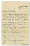 Rene Gagnon Autograph Letter Signed 8-Times -- 2 Months Before Iwo Jima -- ''...I'm sure we won't be back for at least a year and a half...please don't give up hope...''