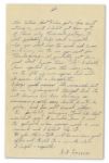 Rene Gagnon Autograph Letter Signed 8-Times -- 2 Months Before Iwo Jima -- ''...I'm sure we won't be back for at least a year and a half...please don't give up hope...''