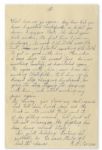 Rene Gagnon Autograph Letter Signed 8-Times -- 2 Months Before Iwo Jima -- ''...I'm sure we won't be back for at least a year and a half...please don't give up hope...''