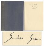 Graham Greene Signed Edition of The Quiet American -- Dedicated to Actress Helen Hayes Son