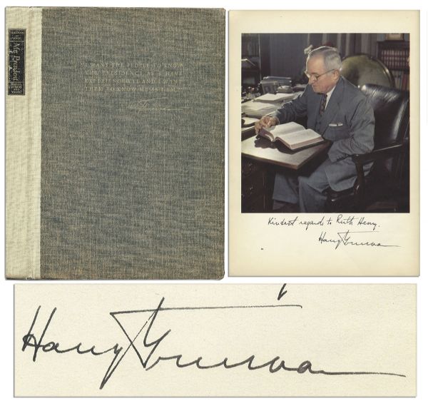 Harry Truman Signed First Edition of ''Mr. President''