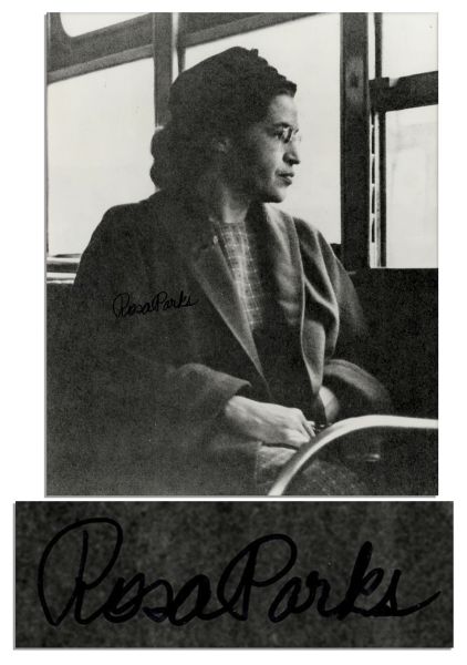 Rosa Parks 8'' x 10'' Photo Signed