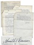 Fascinating & Confidential Navy Letter Documenting First-Hand Account on the USS California at Pearl Harbor -- ...several men were hit by 27 caliber machine gun bullets...