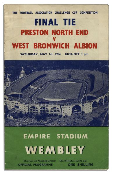 F.A. Cup 1954 Challenge Cup Final Program