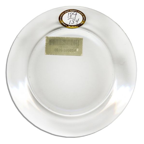 Plate From the Home of John F. Kennedy -- From the Sotheby's Auction of Property of the Kennedy Family Homes