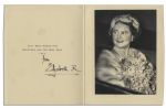 Royal Christmas Card Signed by The Queen Mother in 1959