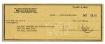 Clark Gable Check Signed