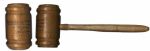 Presentation Gavel Made of Pine Wood From the White House & Hickory From Mount Vernon -- Circa 1928