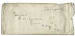 James Garfield Free Frank Envelope Signed