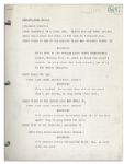 Bill Cosby Original Television Scripts From His Appearances on ''Captain Kangaroo'' -- With Handwritten Production Notes