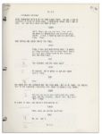 Bill Cosby Original Television Scripts From His Appearances on ''Captain Kangaroo'' -- With Handwritten Production Notes