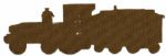 Train Cutout From Captain Kangaroo -- Hand-Painted Train on Wooden Board -- Measures 22.75'' x 7.5'' -- Near Fine -- From the Robert Keeshan Estate