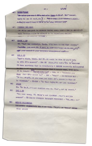 Script From ''The Howdy Doody Show'' -- Episode #449 -- From the Bob Keeshan Estate