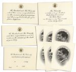 President John F. Kennedy Collection of White House Cards & Invitations