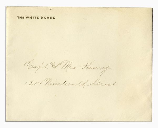 Edith Roosevelt White House Invitation