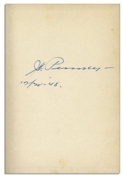 J.C. Penney Signed Copy of ''Main Street Merchant - The J.C. Penney Story''