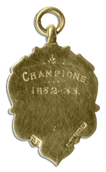 Nuneaton Combination Football Gold Medal From the 1932-1933 Season