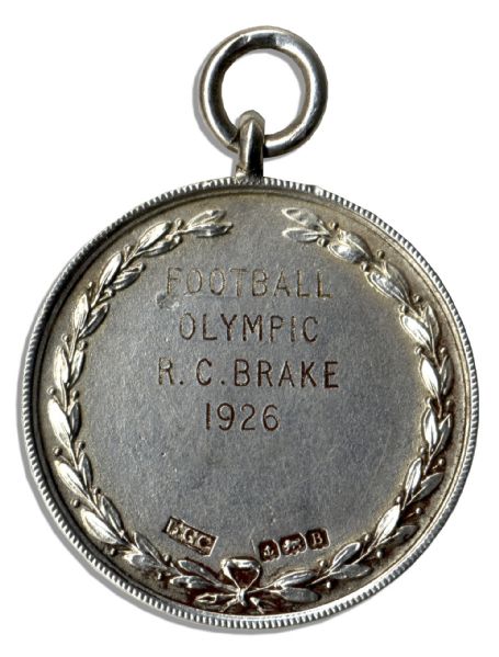 London Football War Memorial Silver Medal From 1926