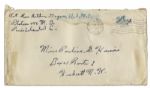 Rene Gagnon Signed Envelope From 1943 While a WWII Marine -- With His Full Name & Return Address in His Hand