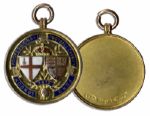 London Football Association Gold Medal Won by Edwin J. Revill of the Queens Park Rangers in 1912 at a Charity Cup