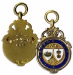 Gold Medal Issued to Famed Sheffield United Footballer Ernest Needham in 1927