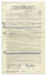 Mary Astor Document Signed