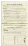 Mary Astor Document Signed