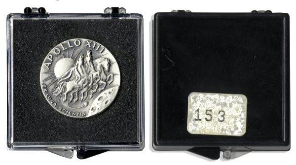 Apollo 13 Flown Robbins Medal -- From the Collection of Jack Swigert, Apollo 13 Command Module Pilot -- Serial Number 153
