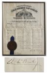 William McKinley Document Signed as President
