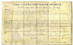 Andrew Jackson Land Grant Signed as President