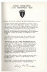 Dwight D. Eisenhower Signed D-Day Speech From ''Crusade in Europe'' -- Rare Signed Speech Is Very Desirable Among Presidential & WWII Collectors