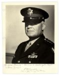 Five-Star General Hap Arnold Signed 8.5'' x 11'' Photo -- Dedicated to WWII Air Force General James Bevans