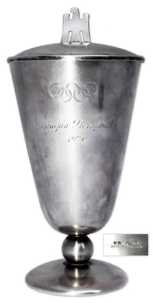 1936 Olympic Silver Trophy Given at the ''Sternfahrt'' Motorsports Rally