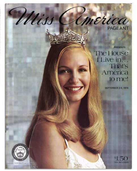 1974 Miss America Pageant Program Featuring Rebecca Ann King, the Contestant Surrounded by Feminist Controversy